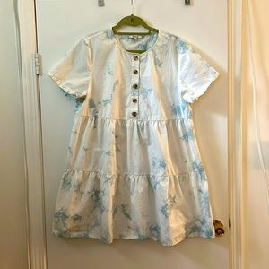 Madewell Tie-dye Button Front Dress
